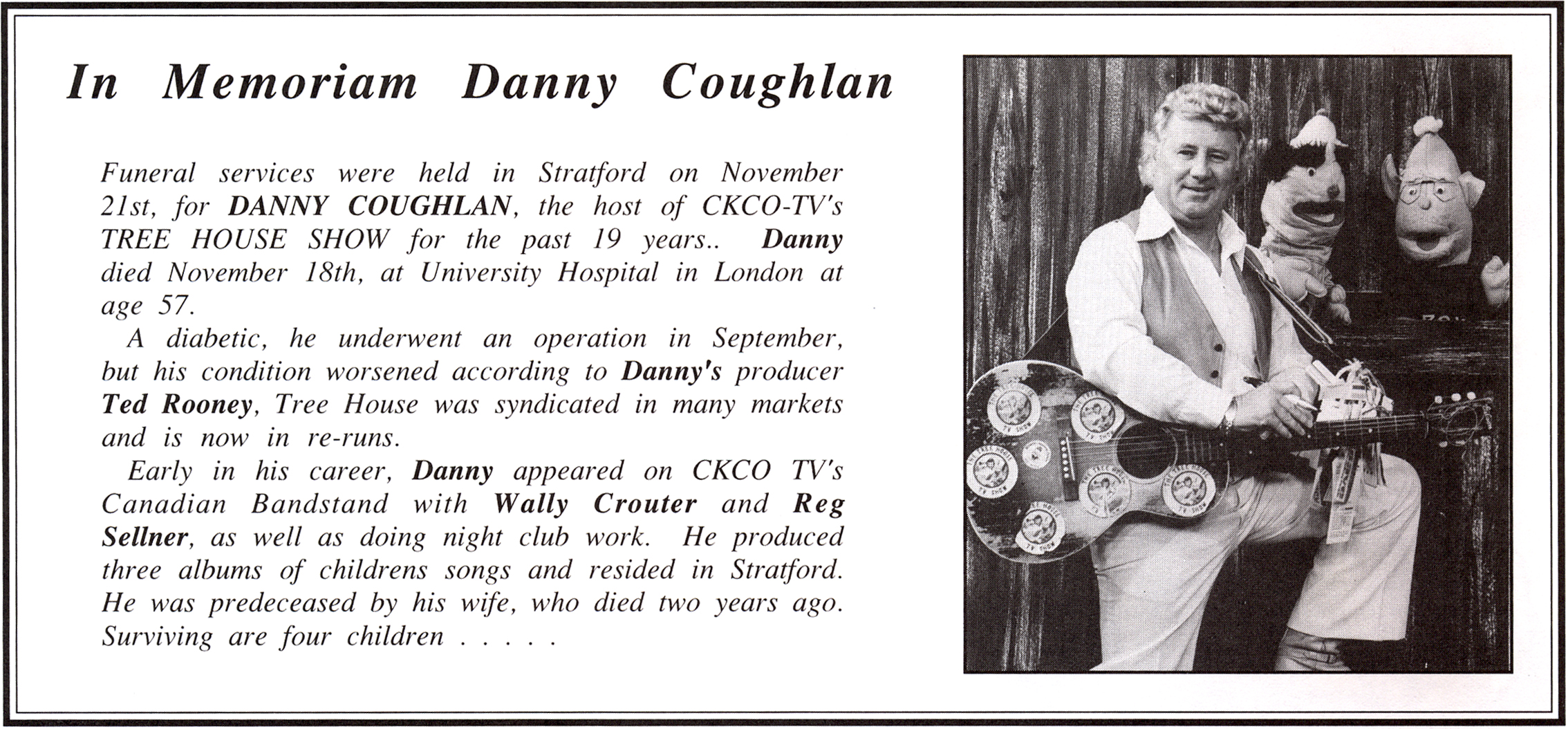 Danny Couglin - November 21, 1990